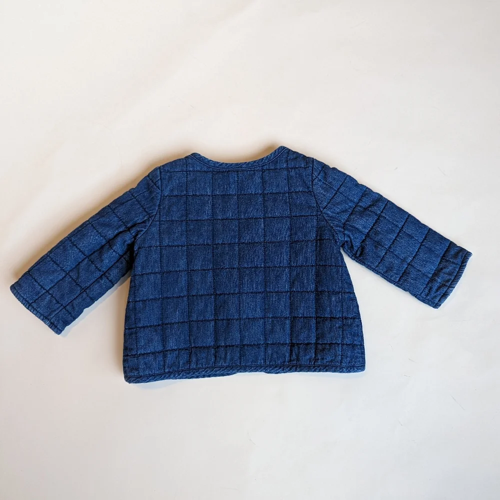 Hanna Andersson Denim Quilted Lined Heart Midweight Jacket for Baby - Picture 3 of 10